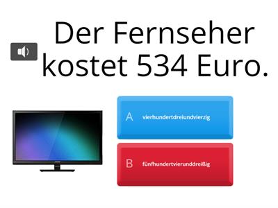 Preis / Elektrogeräte/ DaF A1