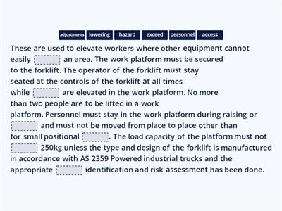 Forklift attachments