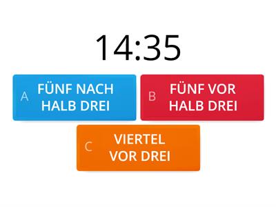  QUIZ: die Uhrzeit