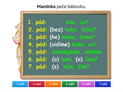 pádové otázky a věty