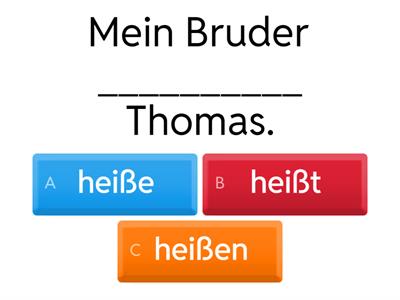  Familie Verben Wiederholung