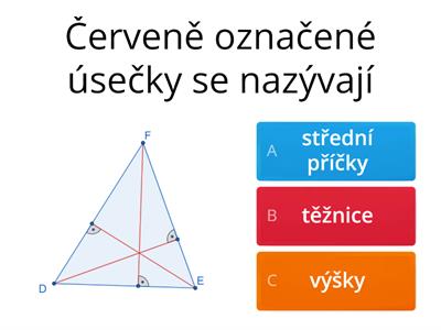 Těžnice, střední příčky, výšky