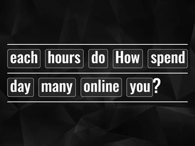 WORD ORDER IN QUESTIONS