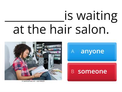 Someone, no one, anyone