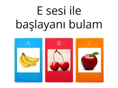 e sesi ile başlayan bulma