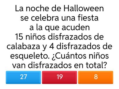 HALLOWEEN PROBLEMAS DE MATEMÁTICAS 2º PRIMARIA