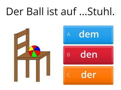 Wechselpräpositionen Dativ 