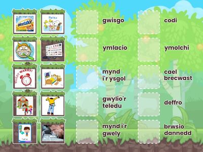  Daily Routine Match Ups Guessing Game PDM