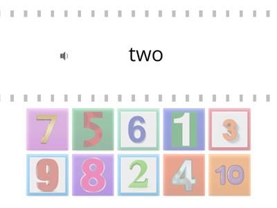 Numbers 1-10 слушание