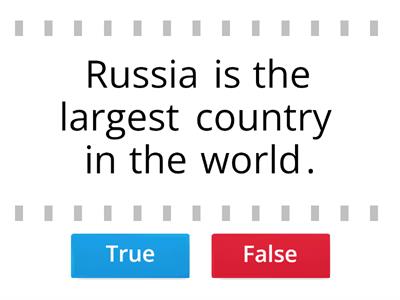  Russia: true or false