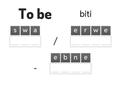 Irregular verbs, Crossword 1 (Serbian translation)