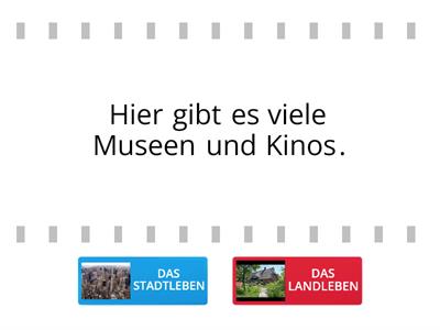 Stadt- oder Landleben?