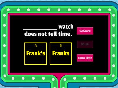 4th Plural or Possessive?