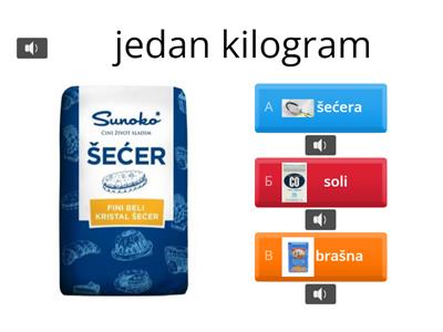 Генетив + продукты. Genetiv + namirnice