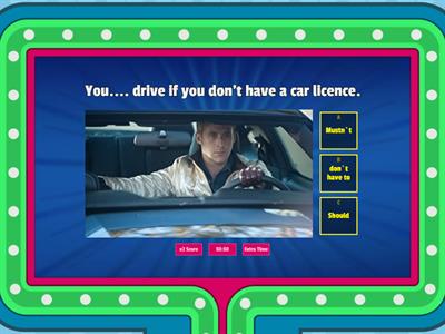 Modals: have to, must, should, don't have, don't need to