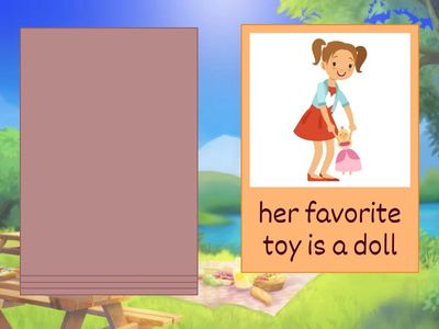 his/her favorite toy