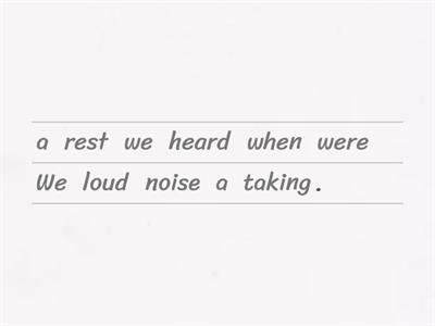 Past continuous tense (when)