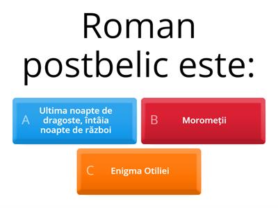 TEST GRILA LIMBA ROMANA CLASA XII.