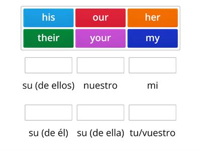 Possesive Adjectives