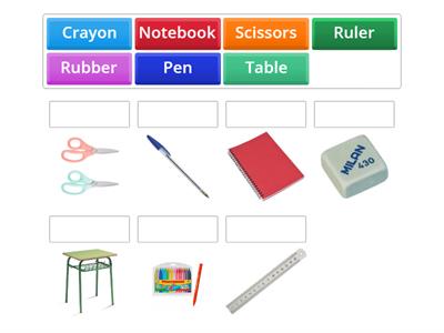 SCHOOL - VOCABULARY - 3º PRIMARIA