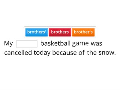 Singular & Plural Possessive Nouns