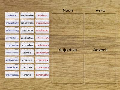 Making Headway Page 175 Word Families