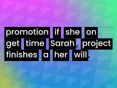 First Conditional Unjumble