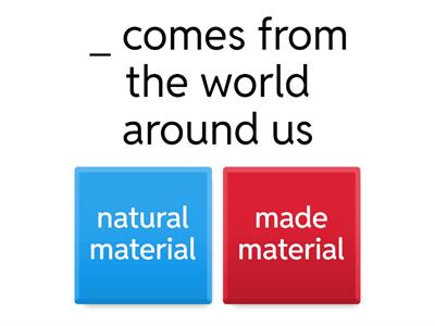 Natural and man-made 