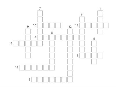 T6B 3.8 Past Participle Crossword