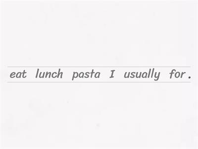 Wordorder Adverbs of frequency