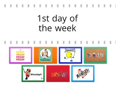 Days of the week