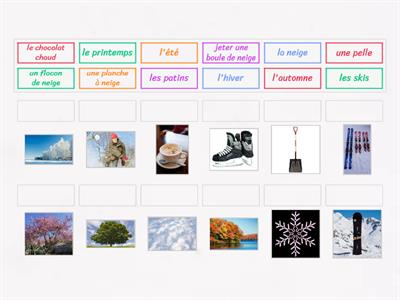 L'hiver - Le vocabulaire