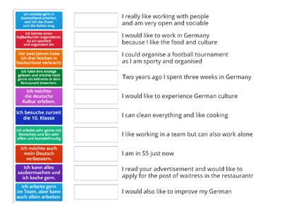 Job Application German 1