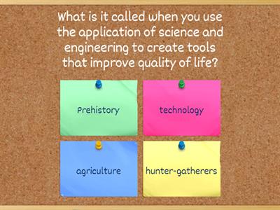 Prehistory Vocabulary