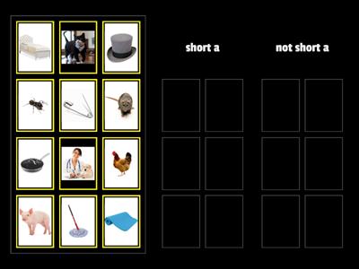 Short a vowel sort