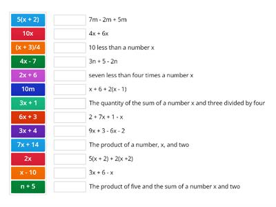 Simplifying Expressions & Writing Expressions