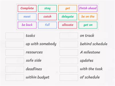 business result intermediate unit 3 collocations