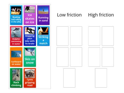 Friction card sort