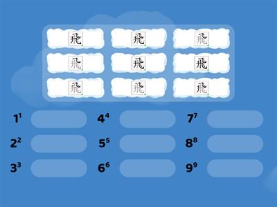 (二)「飛」的筆順