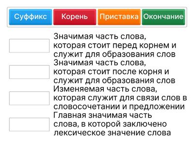 Состав слова 2 класс