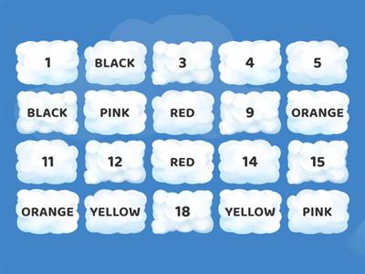 MEMORY GAME - COLOURS