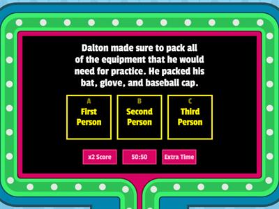 Point of View (1st-2nd-3rd)