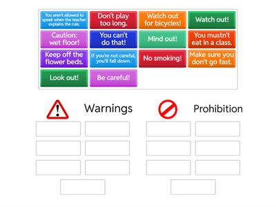  WW4 Warnings and Prohibition Unit 5