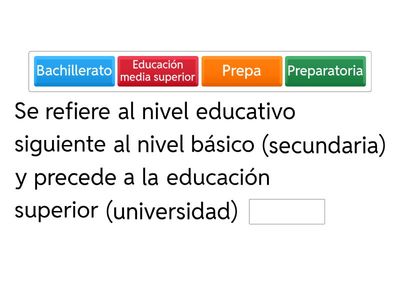 Educación media superior