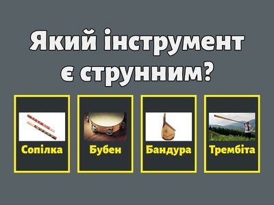 Українські народні інструменти