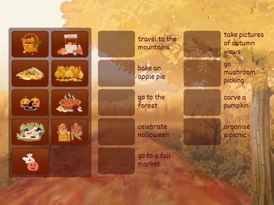 Amazing autumn days - vocabulary