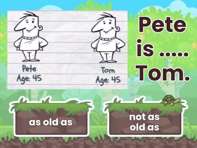 Comparatives as... as / not as ... as year 8