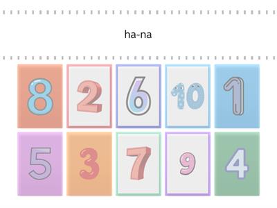 숫자 Numbers in Korean 1-10
