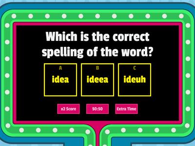 Spelling VV Syllable Division Pattern