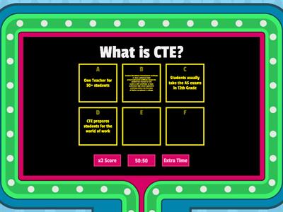 CTE Gameshow Quiz